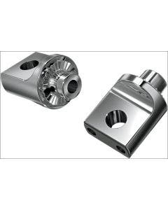 Kuryakyn 8883 Chrome Splined Front Rear Non-Pivoting Male Mount Adapters Harley
