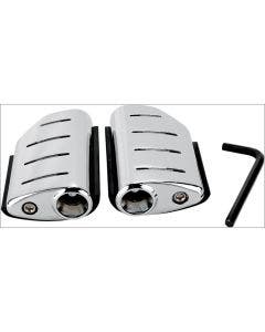 Kuryakyn 7597 Chrome Trident Dually ISO-Pegs without Adapters Universal Fitment