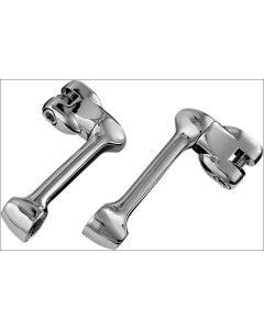 Kuryakyn Chrome 4" Adjustable Lockable Offsets without Male Mounts