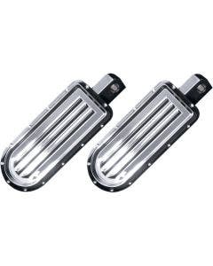 Covingtons Customs Chrome Dimpled Billet Footpegs Foot Peg Harley Male Mount PR