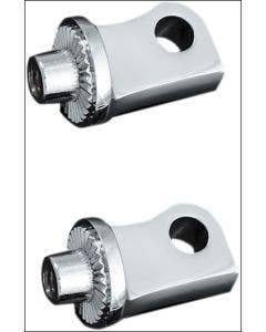 Kuryakyn 8884 Chrome Splined Male Mount Foot Peg Adapters Harley XL 10-20