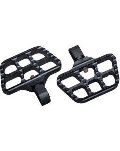 Joker Machine 08-644-7B Black Mini Passenger Floorboards 18-19 Harley Softail