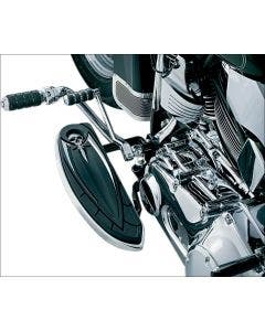 Kuryakyn 4566 Chrome Zombie Driver Floorboard Covers 84-18 Harley Traditional Boards 