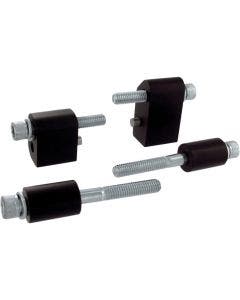 Pingel Black Driver Floorboard Extenders for Harley 09-18 Touring Models