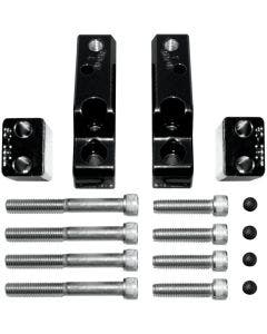 Baron Short Passenger Rear Raise Floorboard Comfort Kit for Harley Touring 93-09