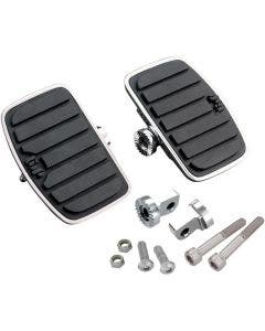 Show Chrome 7/16" Custom Cruis Style Passenger Floorboards Harley FLH/T & FLST