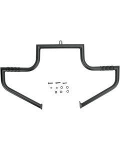 Lindby Front Flat Black Linbar Highway Engine Guard Bar Harley FLH/R/T/X 97-19