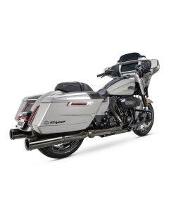 Vance & Hines 4 1/2" Hi-Output Dark Chrome Slip-On Mufflers 4 Harley 17-23 Touring