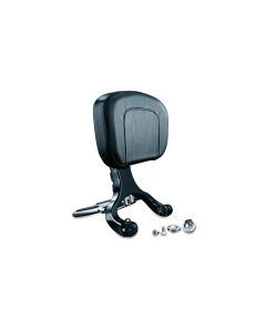 Kuryakyn Chrome & Black Multi-Purpose Driver & Passenger Backrest Harley & Victory