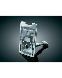 Kuryakyn 1683 Chrome Universal Handlebar Accessory Mounting Plate