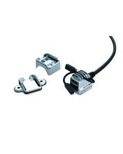 Kuryakyn 1688 Chrome USB Power Port Universal 1" Dual Standard 2 Slot Motorcycle