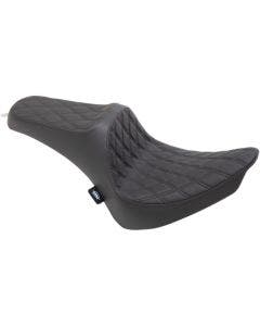 Drag Specialties Black Predator III Double Diamond 2-Up Seat H-D Softail 00-17
