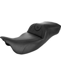 Saddlemen Black Plain Extended Reach RoadSofa Seat Harley 08-23 Touring