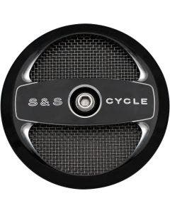 S&S Black Air 1 Cover Super Stock Stealth Air Cleaner Stage 1 Harley