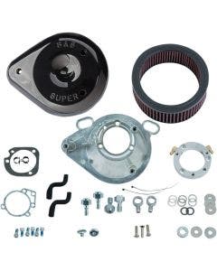 S&S Cycle Black Teardrop Stage 1 Air Cleaner for Harley Twin Cam Delphi 01-17