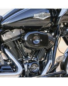 S&S 170-0598A Black Stealth Tribute Air Cleaner Filter Kit Harley M8 FL 17-Up