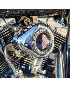 S&S Cycle Stealth Air Stinger Kit Chrome Teardrop Harley Big Twin Cam 08-17