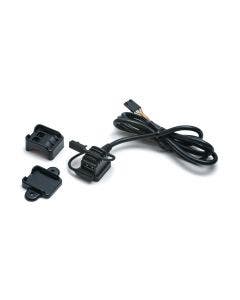 Kuryakyn Black USB Power Port Universal 1" Dual Standard 2 Slot Motorcycle