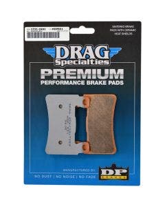 Drag Specialties Premium Sintered Front Brake Pads Harley Softail 15-17 & XR1200