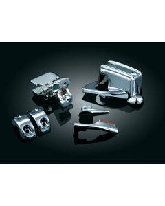 Kuryakyn 1740 Chrome Brake & Clutch Control Dress-Up Cover Kit Harley 08-13 FLH/FLT