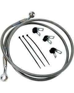 Drag Front Extended +4 Stainless Steel Brake Line for Harley 00-07 FLST/C/F