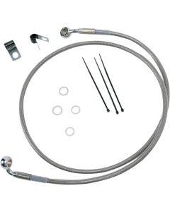 Drag Front Extended +4 Stainless Steel Brake Line for Harley 99-07 FXST