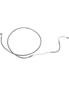 Drag Front Extended +2 Stainless Steel Brake Line for Harley 09-13 FLH/T W/ ABS