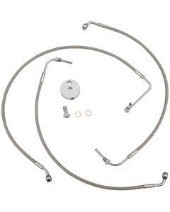 La Choppers Stainless Steel Front Brake Line for Harley 09-13 FL Non Abs Mini Apes