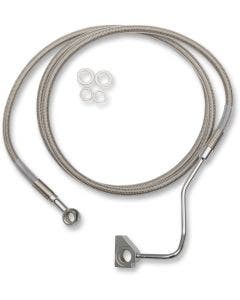 Drag Stainless Steel Extended Length Front Brake Line Harley 14-15 W/ABS Plus 10