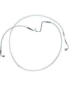 Magnum Designer +4" Front Lower Left Disc ABS Brake Line Kit Chromite Harley 14-Up