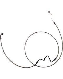 Magnum Designer +4" Front Lower Left Disc ABS Brake Line Kit Black Harley 14-Up