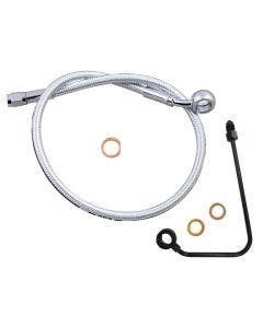 Magnum Alternate Length Upper Brake Line 35D 28" Chromite Harley Softail 11-17