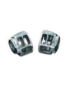 Kuryakyn 1747 Chrome Switch Housings Handlebar Control Kit Harley FL/FX FXD XL