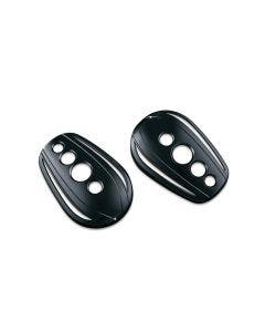 Kuryakyn 1756 Black Hole Accents Bezels Covers for Stock Harley Mirrors 03-18