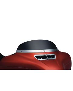 Kuryakyn Dark Smoke 5" Airmaster Windshield for Harley Batwing FLH/X 14-20