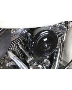 V-Twin 34-0262 Black 8" Round Air Intake Filter Cleaner 50mm Harley FLH 08-16