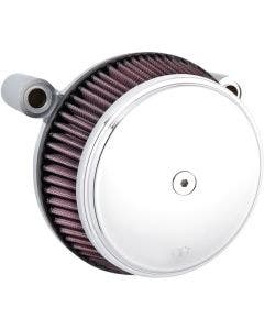 Arlen Ness Chrome Big Sucker Stage I Air Cleaner w/ Smooth Cover M8  17-23