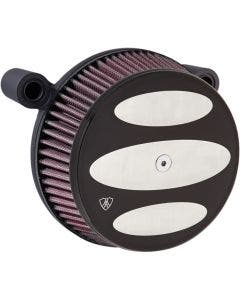 Arlen Ness Black Big Sucker Stage I Air Cleaner w/ Scalloped Cover M8  17-23