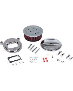 Arlen Ness Stage 2 Billet Sucker Air Cleaner Chrome Scallop Cvr Harley 99-01 FL
