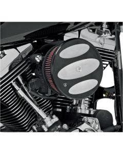 Arlen Ness Stage 2 Billet Sucker Air Cleaner Black Scallop Cvr Harley 99-01 FL