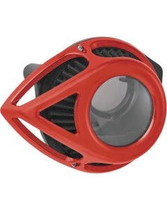 Arlen Ness Red Clear Tear Teardrop Stage 1 Air Cleaner for Harley Twin Cam 99-17