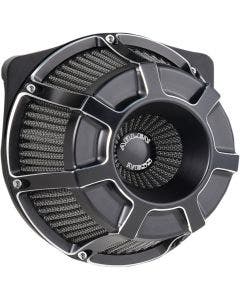 Arlen Ness Black Beveled Stage 1 Inverted Air Cleaner Milwaukee 8 M8 17-23