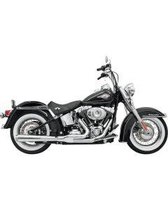 Bassani Chrome Road Rage 2 Into 1 Long Megaphone Exhaust Harley Softail 86-17