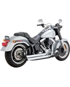 Vance & Hines Chrome Big Shot Staggered for '86-'17 Harley Softail FXST FLST