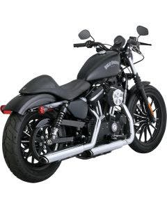Vance & Hines Twin Slash Chrome 3" Slip-Ons Mufflers Harley XL Sportster 14-21