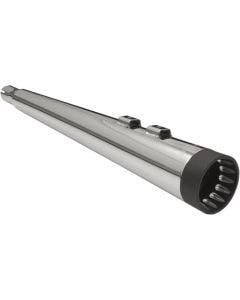 Bassani DNT Deep N Throaty Chrome Black Tips 4" Slip On Mufflers Harley 95up - 1F57DNT5