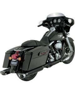 Vance & Hines Black Dresser Duals Head Pipes Headers Harley FLH/T 95-08