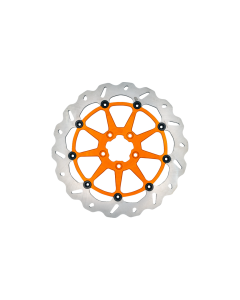 Galfer 13" Rear Brake Rotors Full-Floating W/ Orange Aluminum Carrier 4 Harley