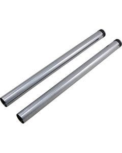 Pro One 105130 Chrome 49 MM 27.50" Length Fork Tube Pair Harley Dyna FXD 06-17