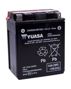 Yuasa YTX14AH-BS High Performance AGM Maintenance-Free Battery ATV Motorcycle